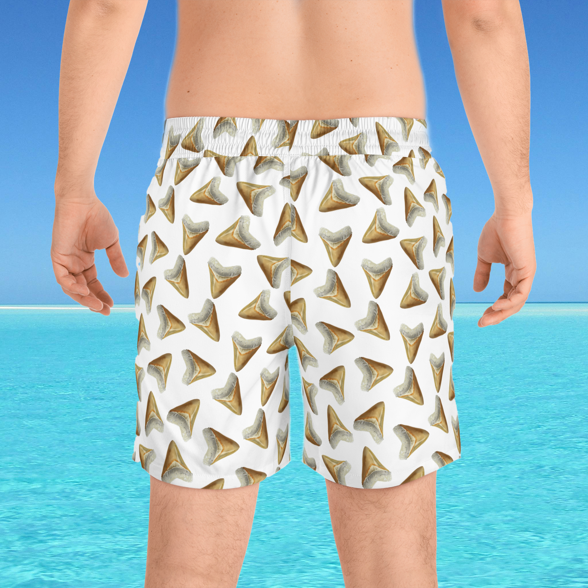 shark teeth on white boxers