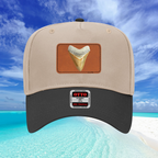 Shark Tooth Leather Patch Baseball Cap