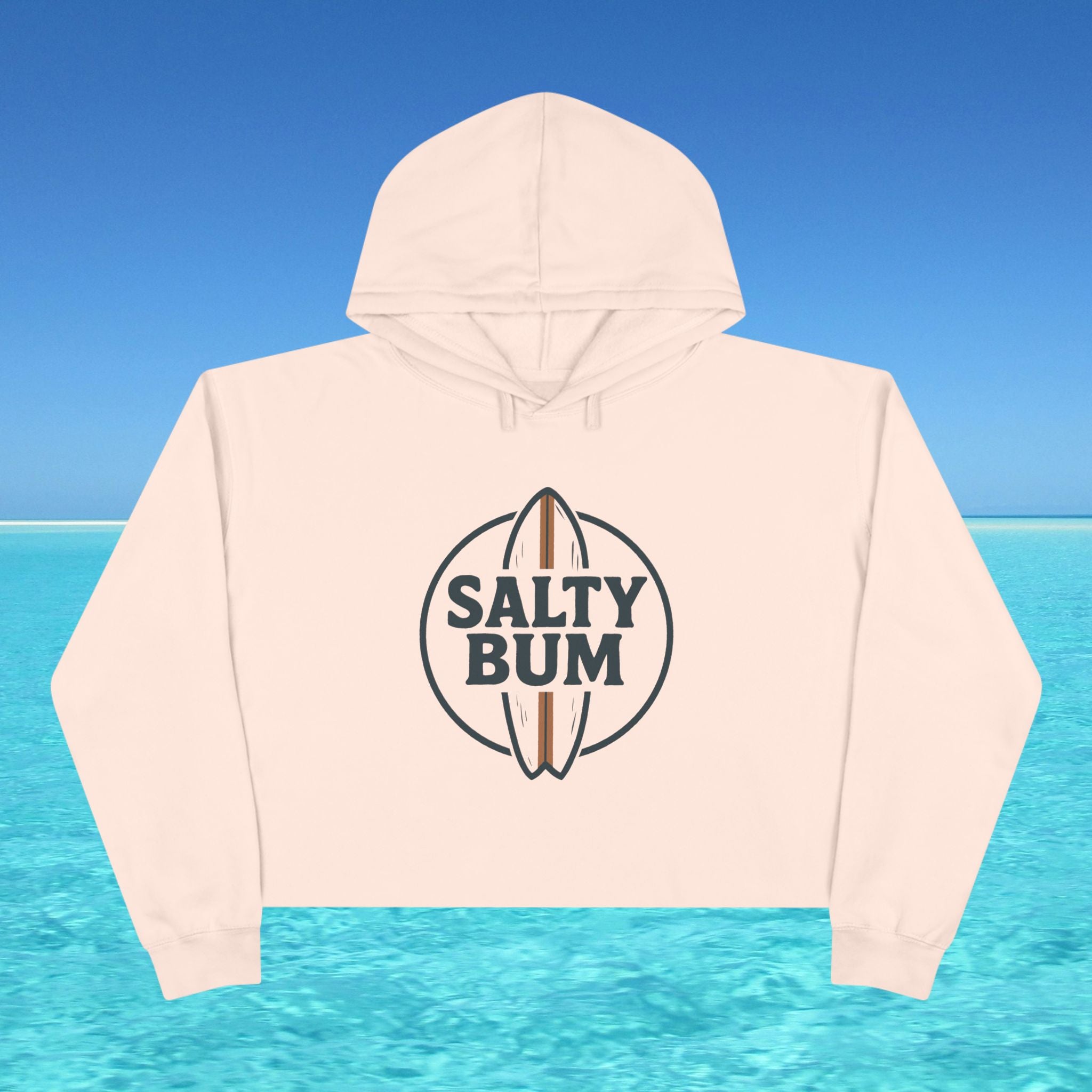 Salty Bum Surf Cropped Hoodie