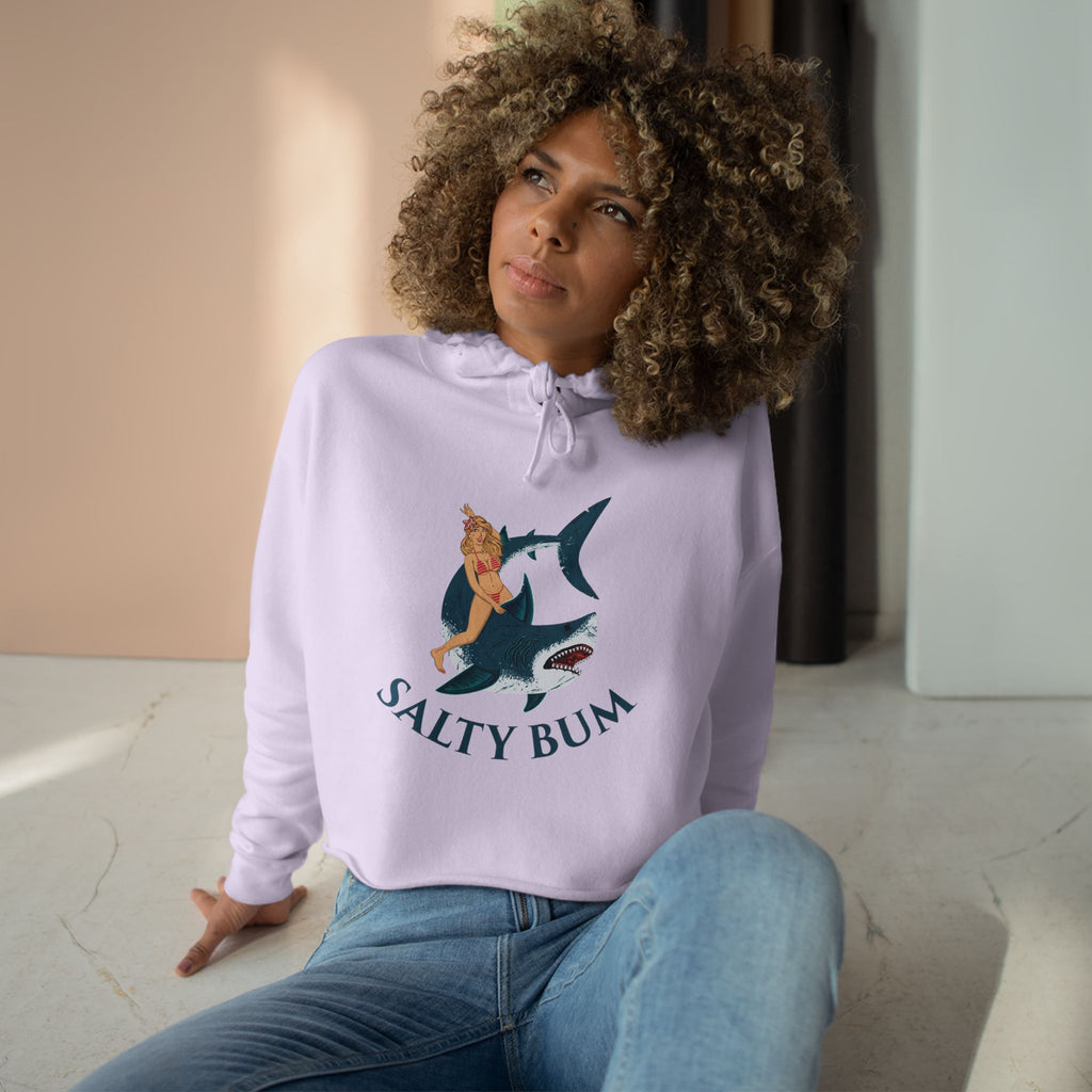purple cropped hoodie