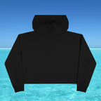 Black hoodie against a blue sky and water background