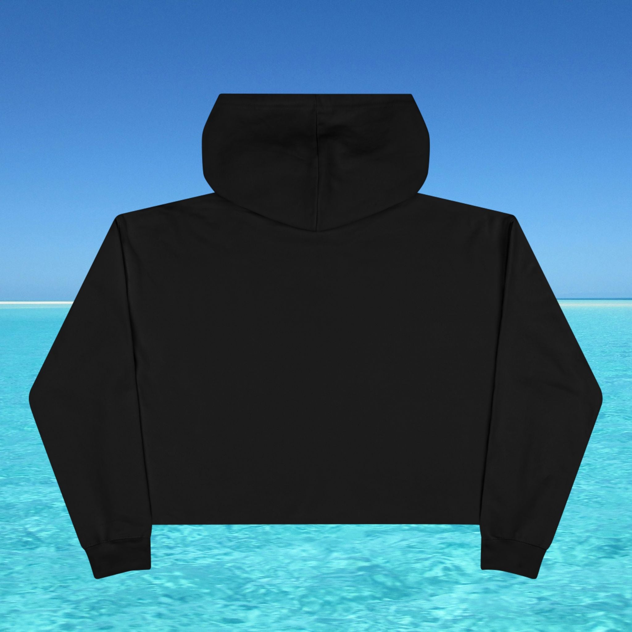 cropped hoodie blsck 