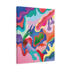 Colorful abstract painting on a white background